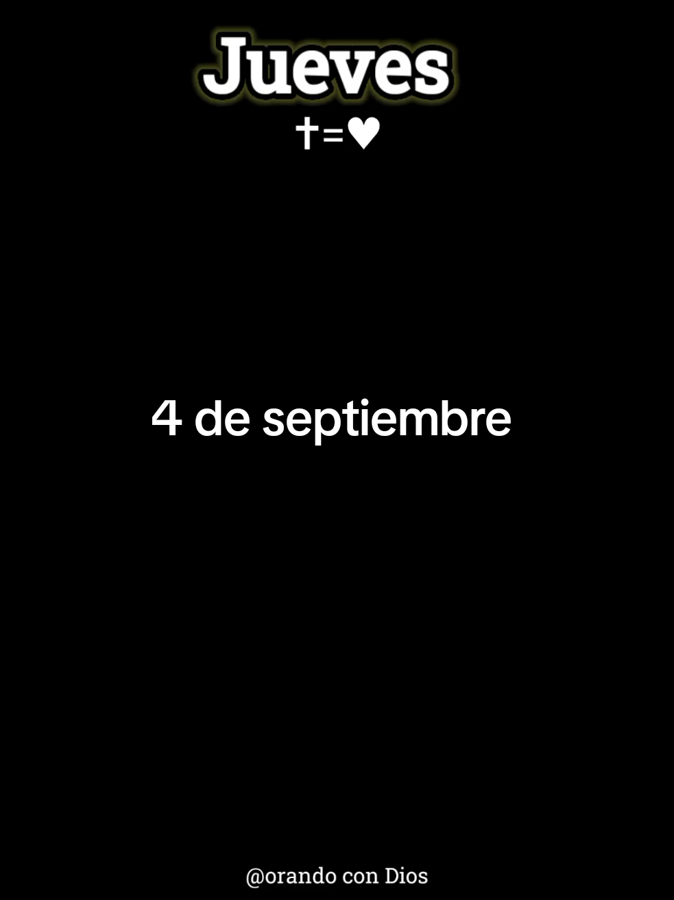 Buenos días Dios gracias por este jueves 4 de septiembre, este día Señor pongo todo en tus manos, la vida de mis familiares y seres queridos, cubrelos con tu manto de protección en el nombre de Jesús Amén #septiembre #oraciondelamañana #oracionespoderosas #oracion 