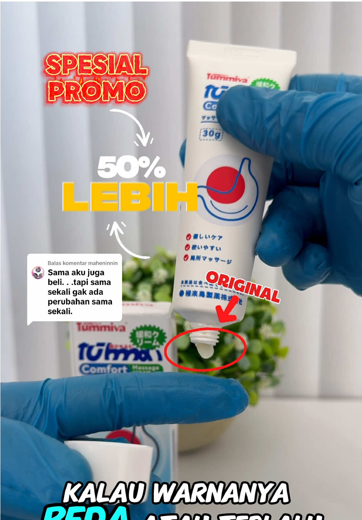 Membalas @maheninnin Perbeda produk Tummiva Comfort Massage Cream Original dan yang Palsu ! #tummiva #tummivacomfort #massagecream #tummivaherbalgel #herbal 