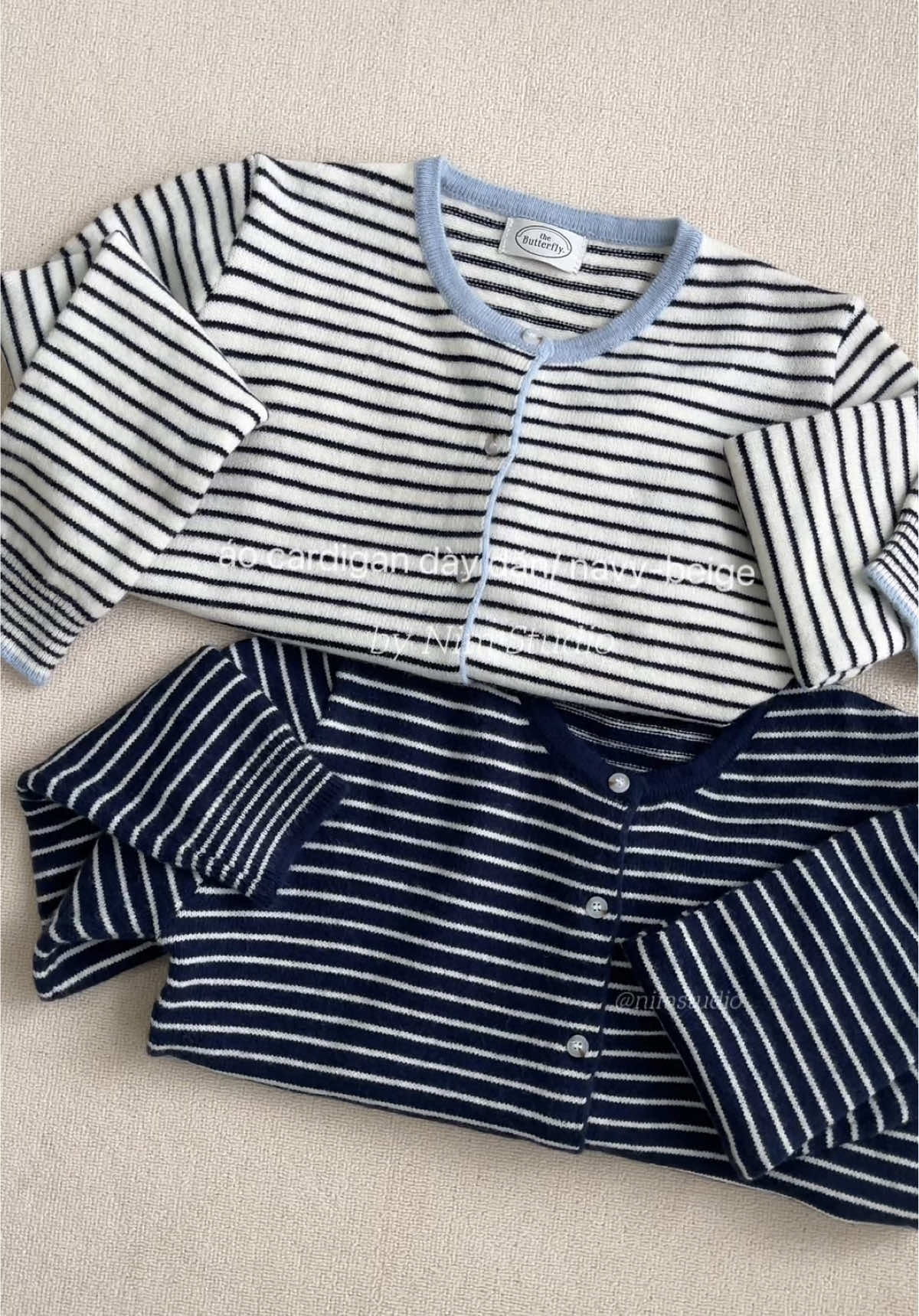 Cardigan kẻ dày dặn 🍂🤎 #outfit #phoidoxinh #aolennu #xuhuong #unboxing 