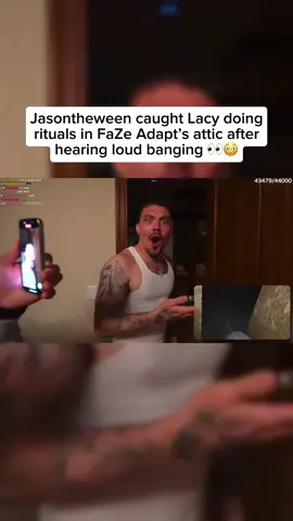 Jasontheween exposed Lacy doing rituals alone in Adapt’s attic after hearing banging sounds 👀😳 #Jasontheween #FaZeAdapt #Lacy #TwitchClips #FYP