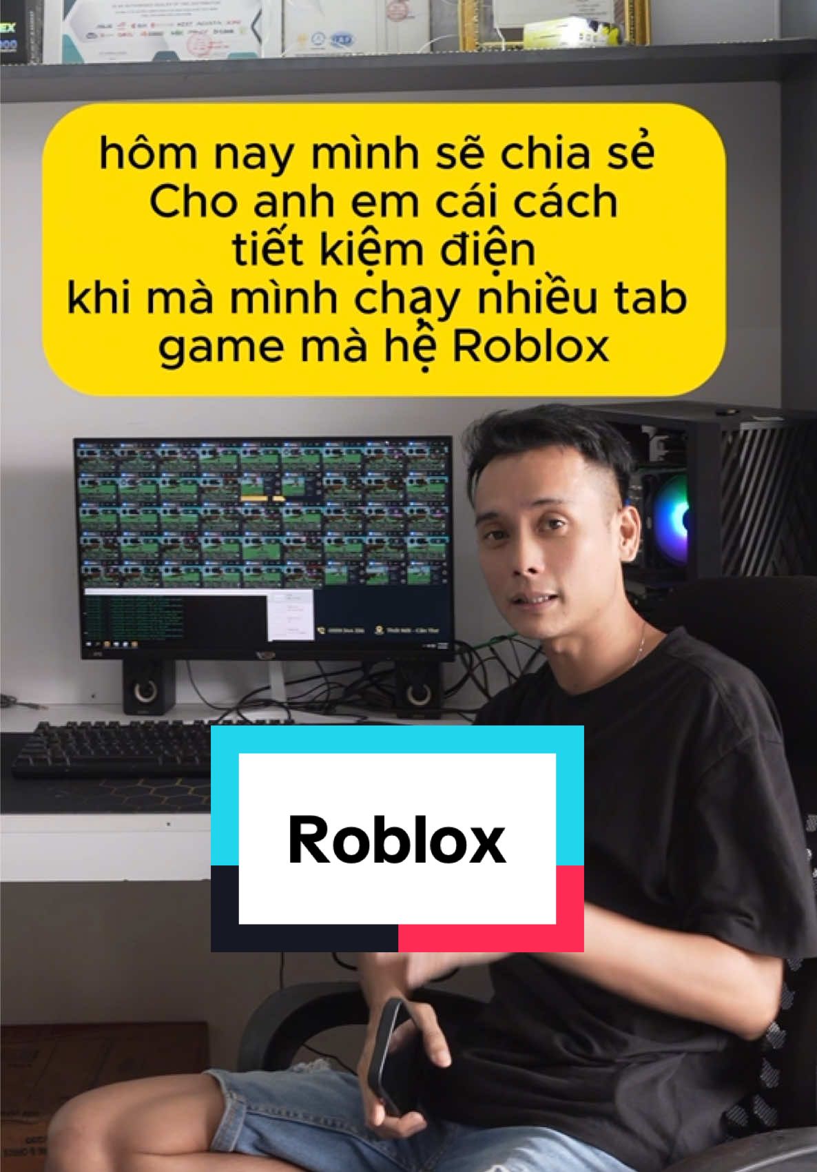 Pc giả lập game hệ roblox tiết kiệm #thamistore #pcgialap #xu #roblox #growagarden 