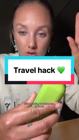 Travel day hack for your skin 💚 #personalday #travelessentials #hypochlorousacidspray #skincare #foryou 