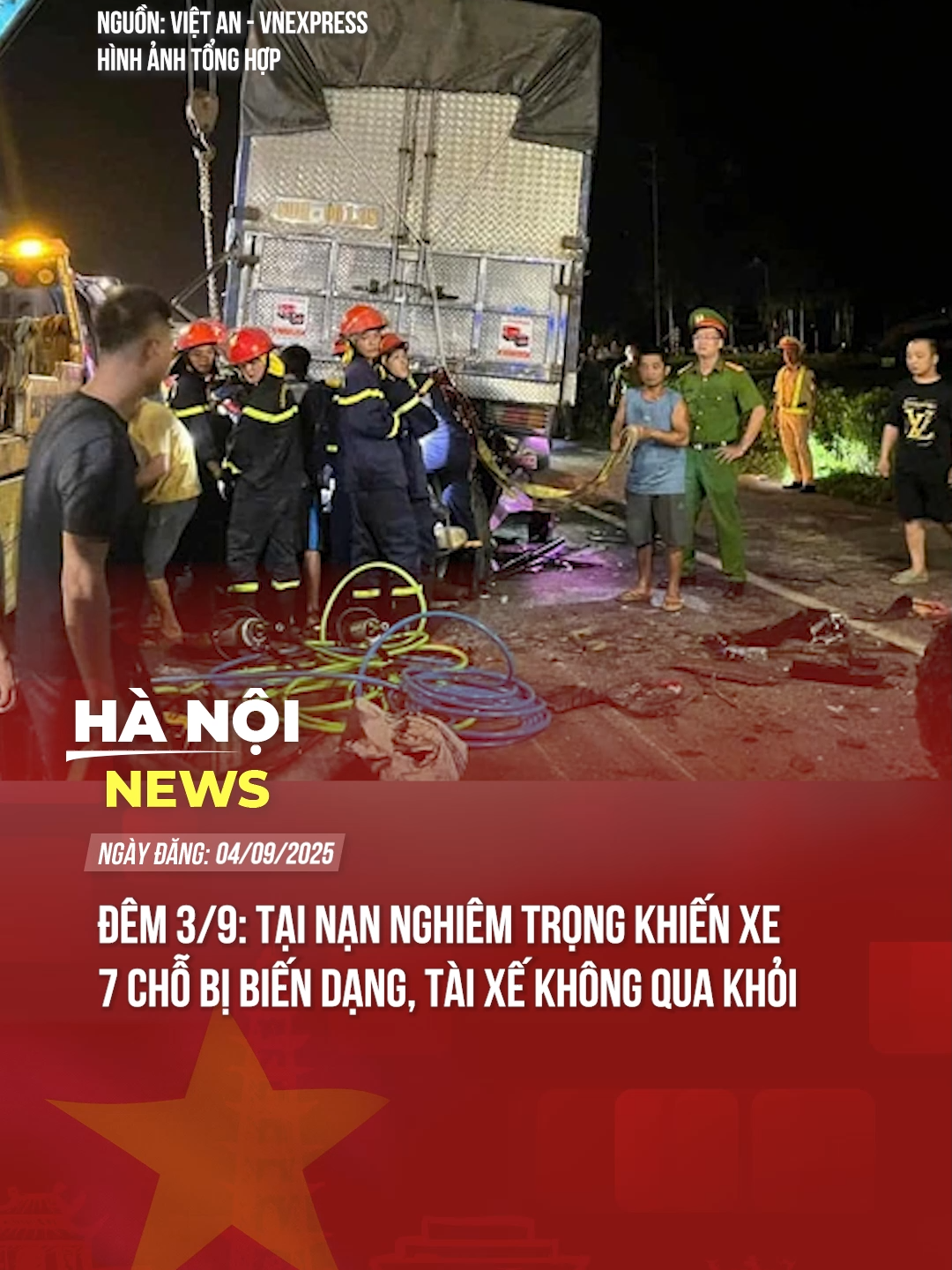 ĐÊM 3/9: TẠI NẠN NGHIÊM TRỌNG KHIẾN XE 7 CHỖ BỊ BIẾN DẠNG, TÀI XẾ KHÔNG QUA KHỎI #hanoinews #tiktoknews #theanh28