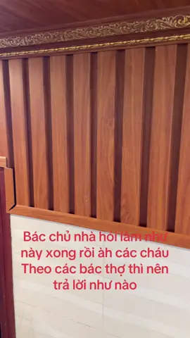 Bước 1 che cổ trần lam sóng. Mẫu trần có kết hợp cổ trần bằng lam sóng#noithatnhuacaocap #thicongnoithat #xuhuongnoithat #noithatnhadep 