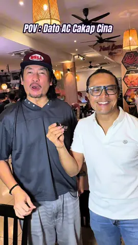 Lain Mcm inspector mazlan Bila cakap Cina 🤣 #abglobster #nasilemaklobsterjb 