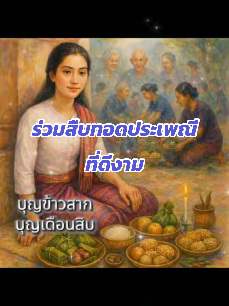 ร่วมสืบทอดประเพณีอันดีงาม แสดงถึงความกตัญญูกตเวทีต่อบรรพบุรุษ ผู้มีพระคุณ #บุญข้าวสาก #บุญเดือนสิบ #ประเพณีอีสาน #ฟีดดดシ #บุญ 