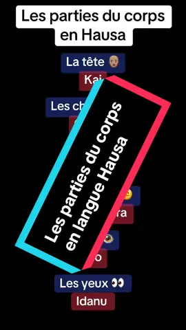 Les parties du corps en Hausa 