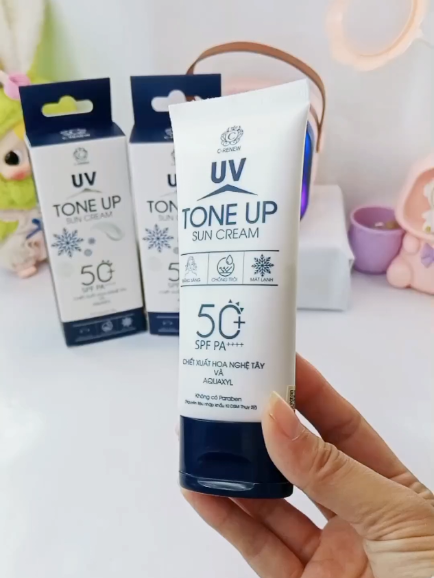kem chống nắng Tone Up  chống được tia UVa UvB phù hợp với tất cả mọi loại da#xuhuong #chongnang #kemvhongnang 