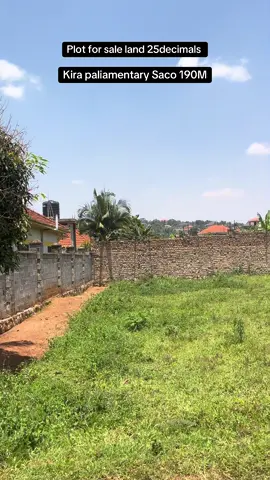 Plot for sale land 25decimals 100by 100Ft good deal Estate beautiful good neighborhood Location in Kira paliamentary Saco 190Million 