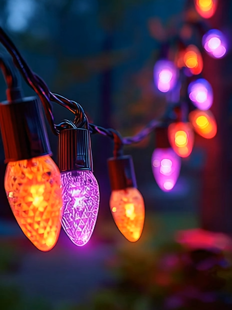 OUTDOOR PARTY LIGHTS #Halloween #decoration #Halloweendecor #halloween2025 #HalloweenDecor #halloweenlook #falldealsforyou #hallloweenideas #halloweendiy #halloween2025🎃 #FestiveVibes #halloweenishere #halloweencountdown #purplelights #halloweenlights #decor #lights #WINTER #fall #PARTY #partytime #partyideas
