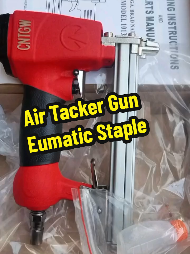 Air Tacker Gun Eumatic Staple  #guntacker #airtacker  #airnailer #handtools  #fyp 