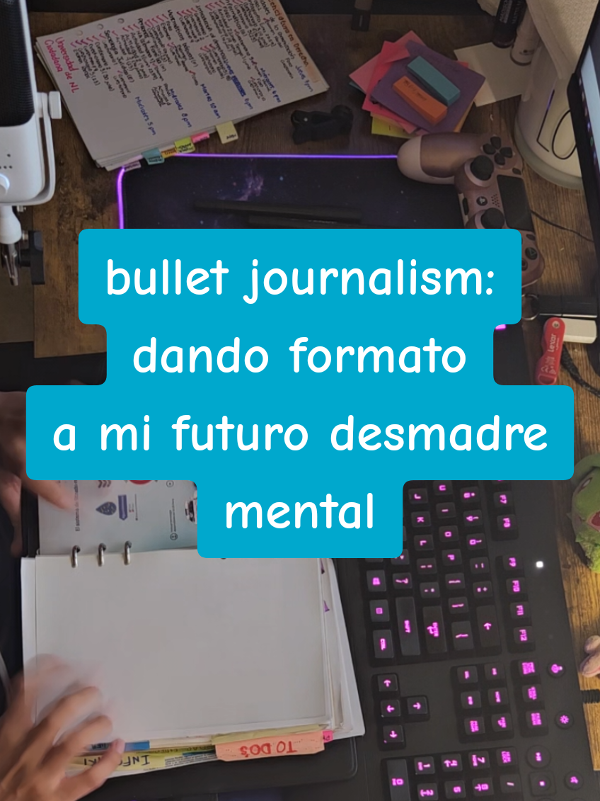 #bulletjournalism o el intento de darle orden a mi mente, nuevo tetra clases online si pero igual mucha analogía  para la universidad 