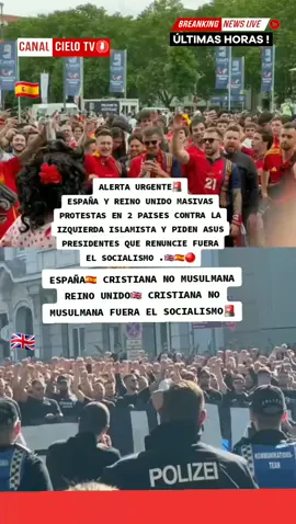 #ultimashoras🚨 #alertaurgente🔴 españa🇪🇦 y reino unido🇬🇧 se cansaron del socialismo y le dice fuera.🚨