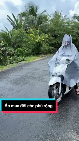 Áo mưa đôi che phủ rộng #xuanchaumebeo #xuhuong #fyb #aomua #aomuadoi 