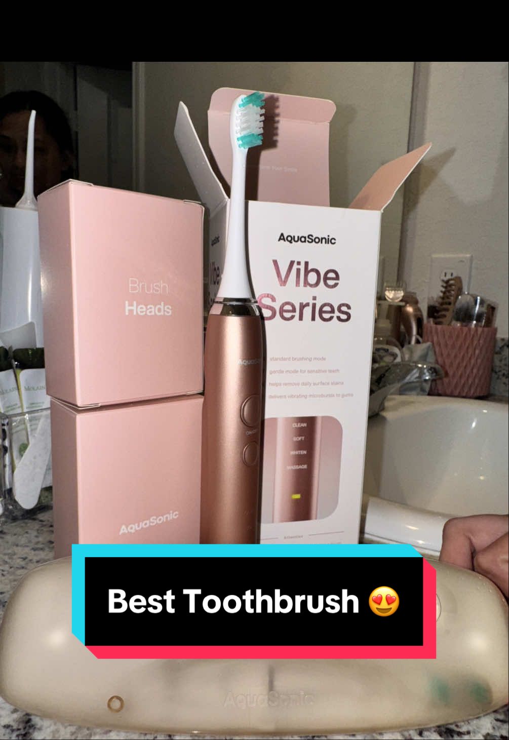 Super cute & has different functions! Ultra whitening! Click the link to order one now!  #teeth #teethcare #toothbrush #electrictoothbrush #fyp 