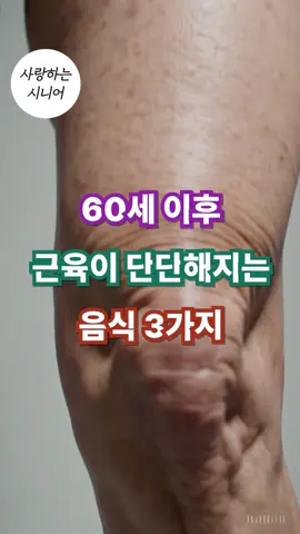 60세 이후 이 음식 챙겨보세요! 근육이 단단해집니다! 지금바로 확인하세요! #시니어건강 #건강정보 #노후건강 