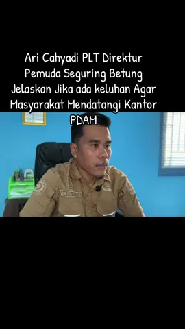 Masyarakat Empat Lawang jika ada keresahan agar bisa langsung mendatangi Kantor PDAM Empat Lawang. #pdam #empatlawang #pemerintah #masyarakat #keluhan 