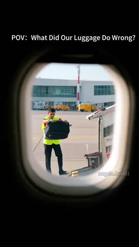 Airline’s violent baggage handling: suitcase thrown like trash#foryou #funny #fyp #airline 