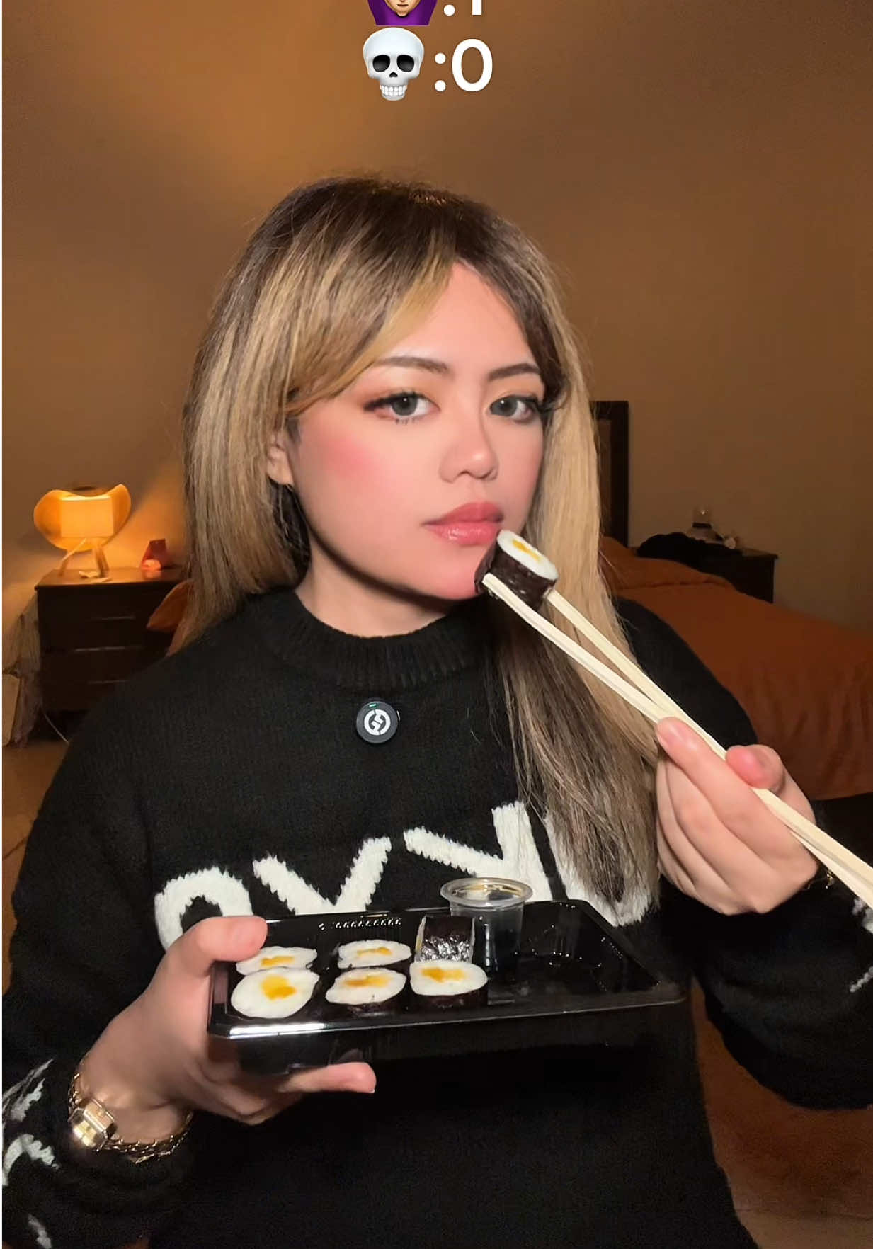 بديت اعرف له 😉#sushi #horrifyfilter 