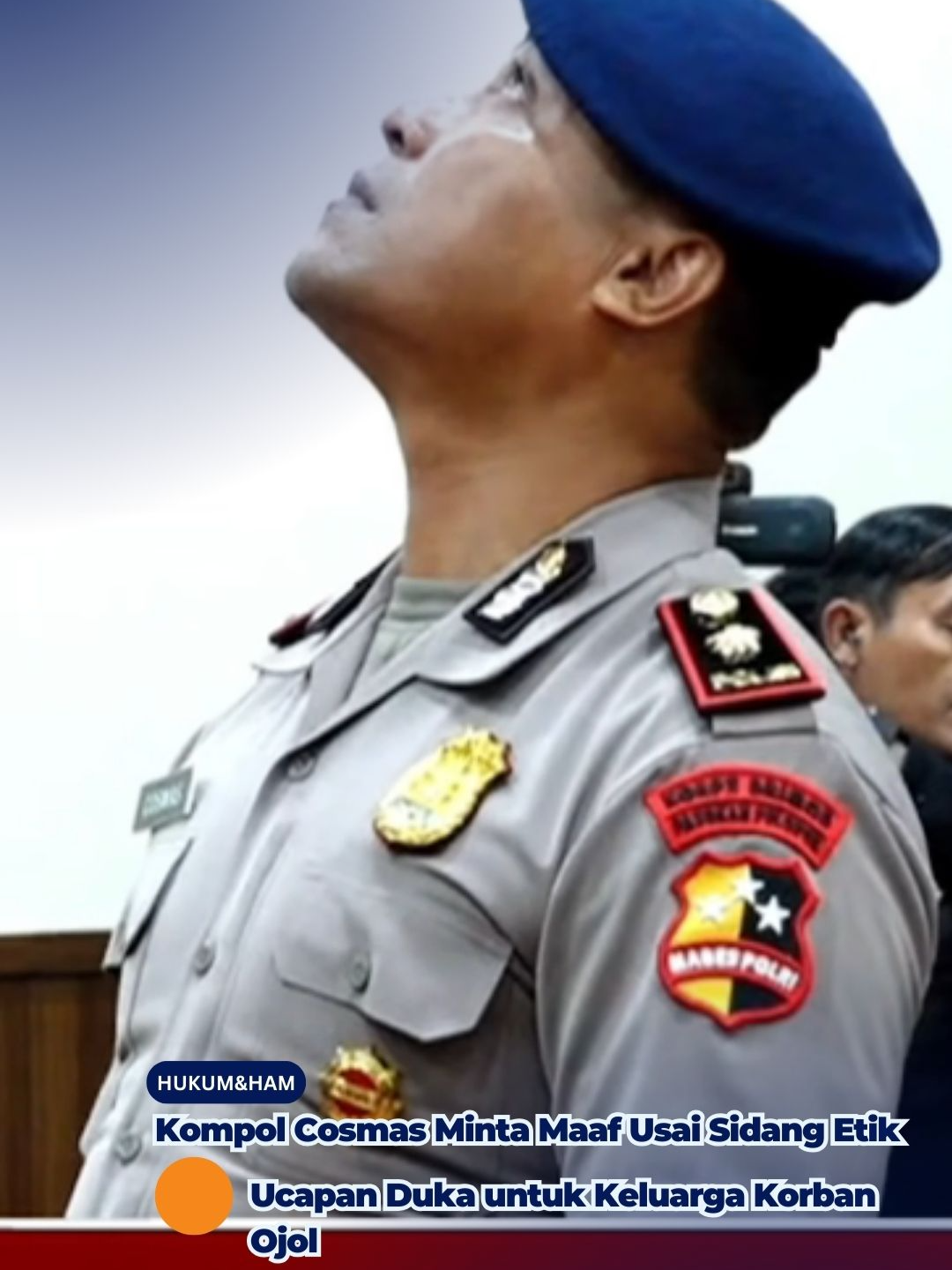 Kompol Cosmas Sampaikan Maaf dan Belasungkawa Usai Sidang Etik Kasus Rantis Brimob #hukum #ham #polri #indonesia #demo #sidangetik