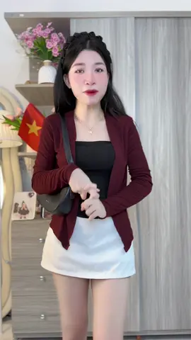 Áo khoác xinh,che bắp tay to cho mí nàng thích bận áo quây #cardigan #phoidoxinh #aokhoacnu #thoitrang #aokhoac 