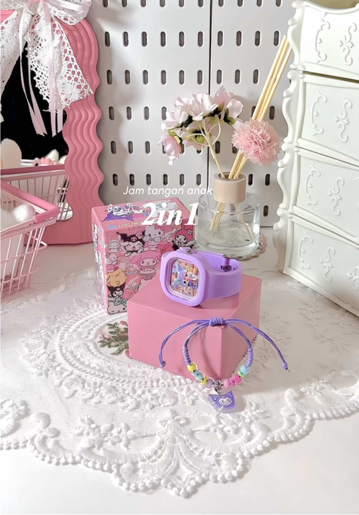 Jam tangan anak karakter 2in1 udh dpet box cantik and free gelang 🫰🏻 #jamtangananak #jamtangan2in1 #jamtangananakkarakter #masukberanda #xybca 
