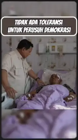 “Presiden Prabowo jenguk 17 korban demo di RS Bhayangkara (14 Polri, 3 sipil). Beliau janji beri penghargaan, tegaskan hak demo damai dilindungi, tapi aksi anarkis tak bisa ditoleransi.”