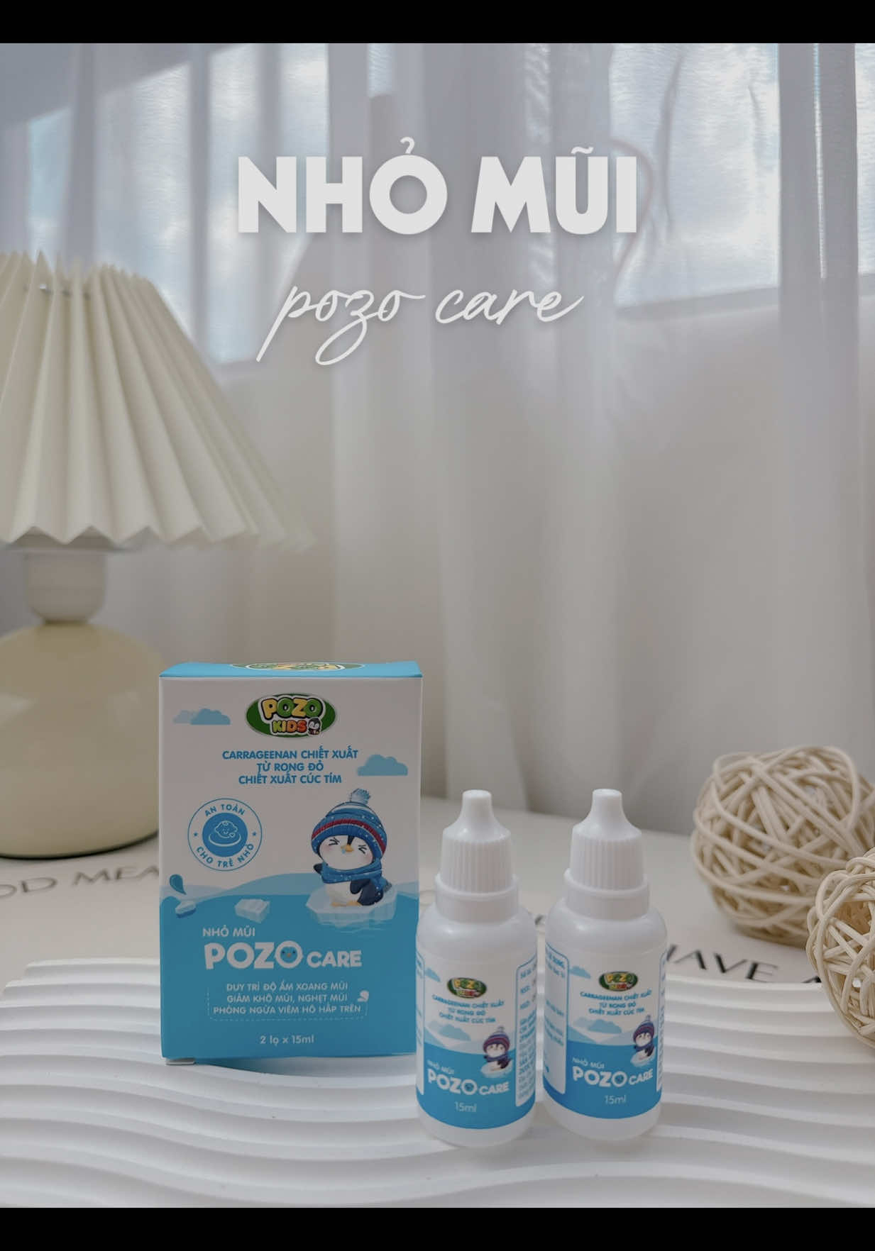 Nhỏ mũi chuyên biệt cho các bé nằm điều hoà, giúp hạn chế tình trạng khô mũi, khò khè #nhomuipozokids #nhomuidieuhoa #pozokids #tienmuagithe 