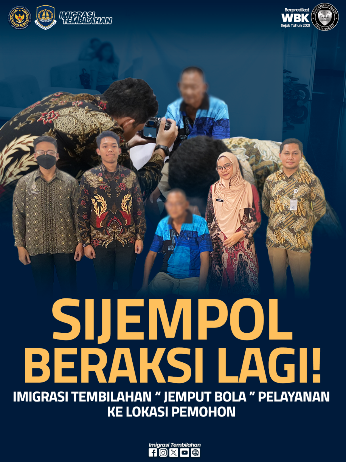 Hai #sahabatmido , kali ini Imigrasi Tembilahan kembali berikan layanan SIJEMPOL 