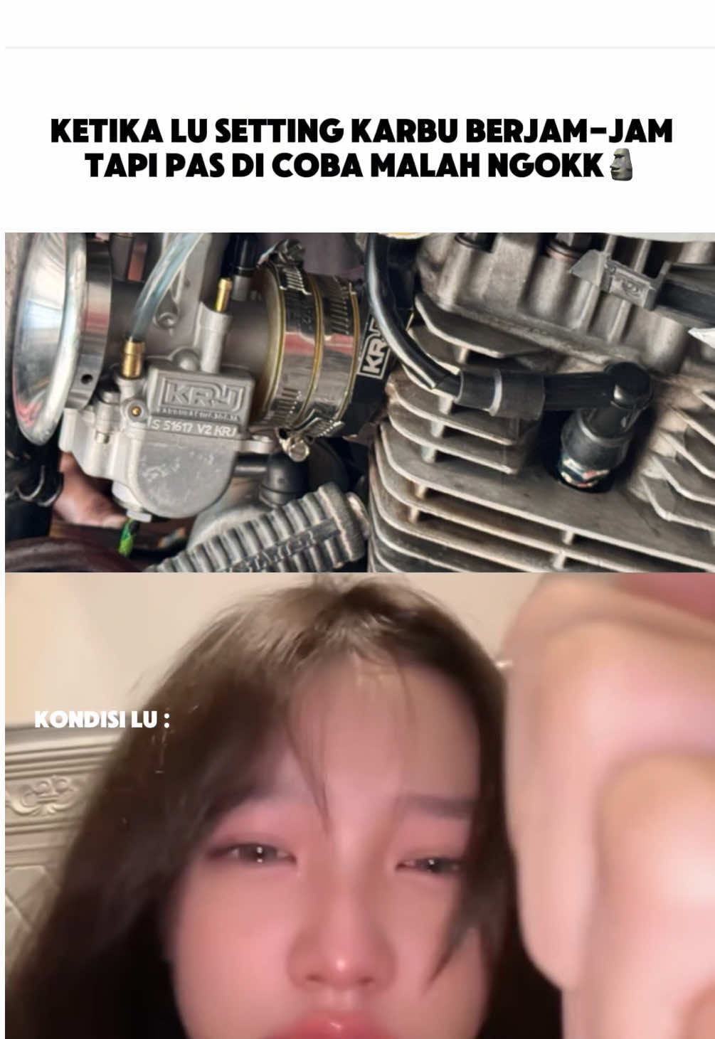 Gapapa sumpah Gapapa kok🗿😭 . #karburacingjogja #krj #fyp 
