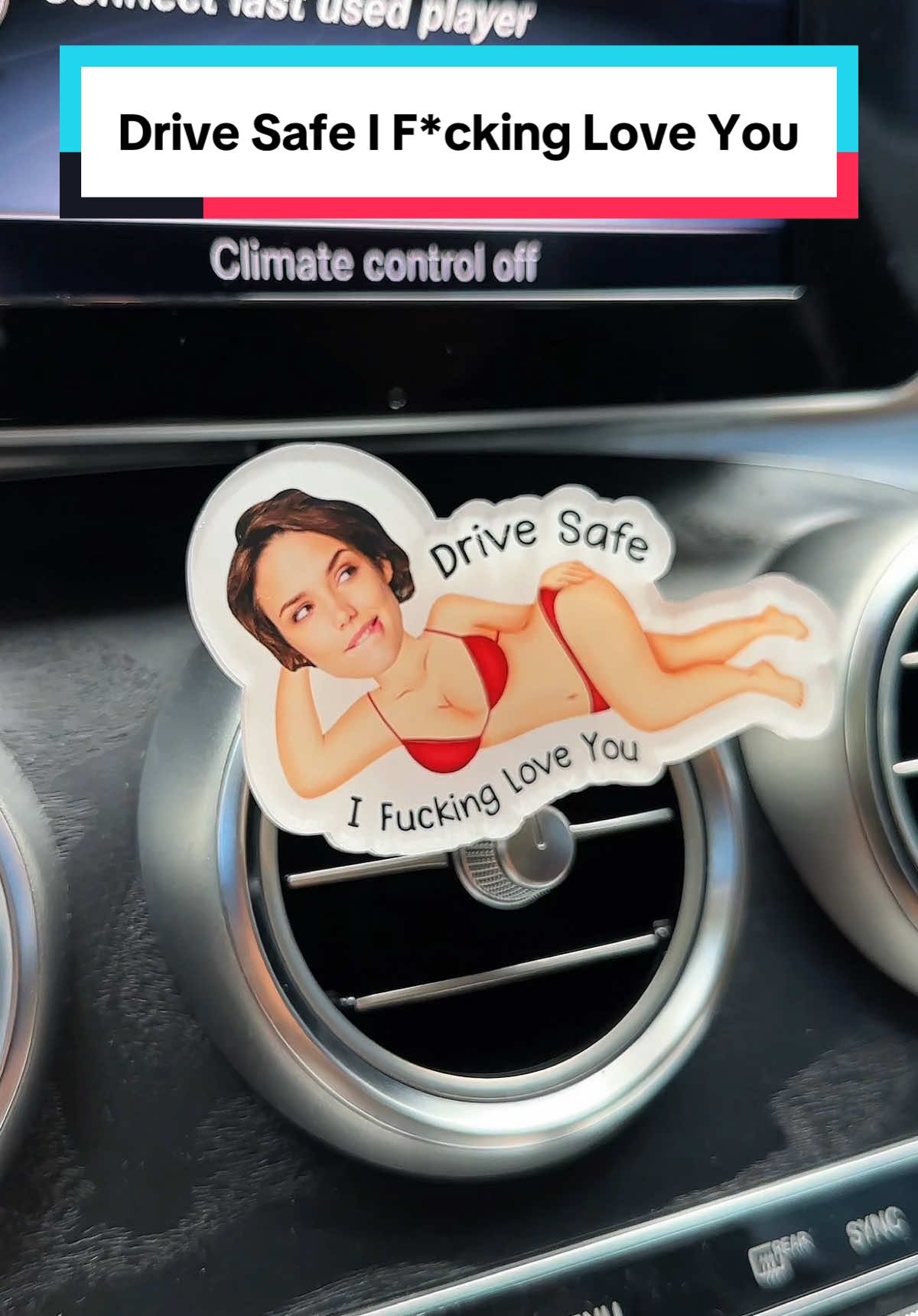 Surprise your loved one with a sweet, cheeky reminder to drive safe! 🚗❤️ #macorner #carventclip #drivesafe #couple #anniversary