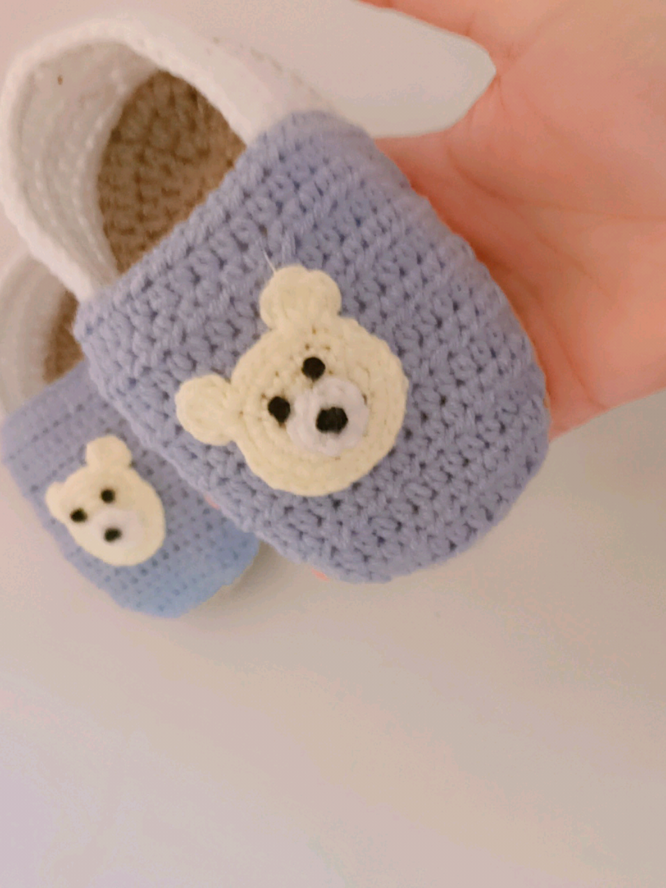 crochet baby shoes 👟 age : 1 - 1.5 years  #fyp #crochetbaby #crochet #كروشيه 