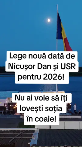 Lege nouă dată de Nicușor Dan și USR pentru 2026! Nu ai voie să îți loveşti soția în coaie!