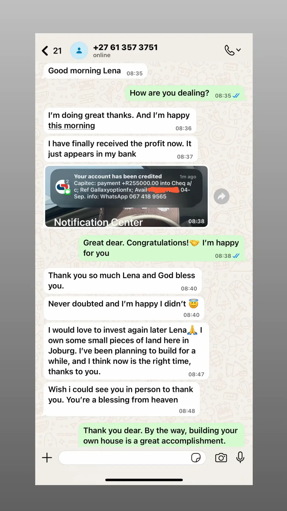 Congratulations dear 