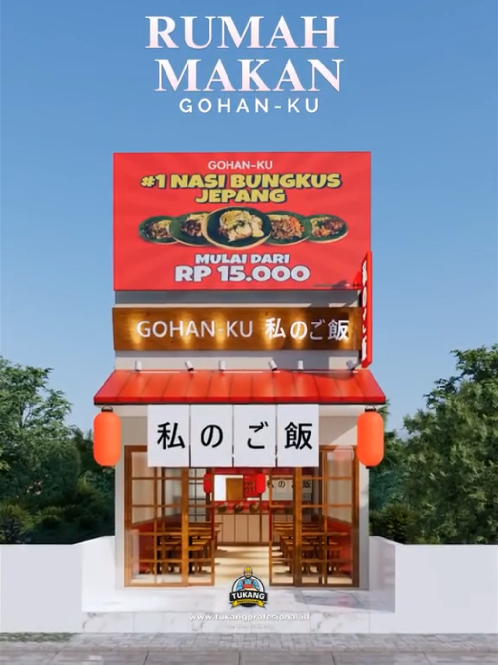 DESAIN RUMAH MAKAN NIH GUYS..kali ini tim kami dapat client yang minta desain rumah makan 