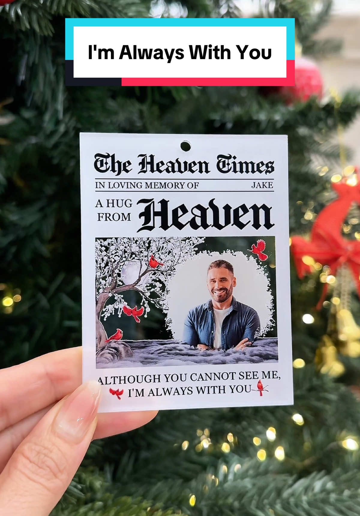A heartfelt connection that transcends time and space 🤍🎄 #macorner #ornament #memorialgift #christmastreasures #heavenlyhug
