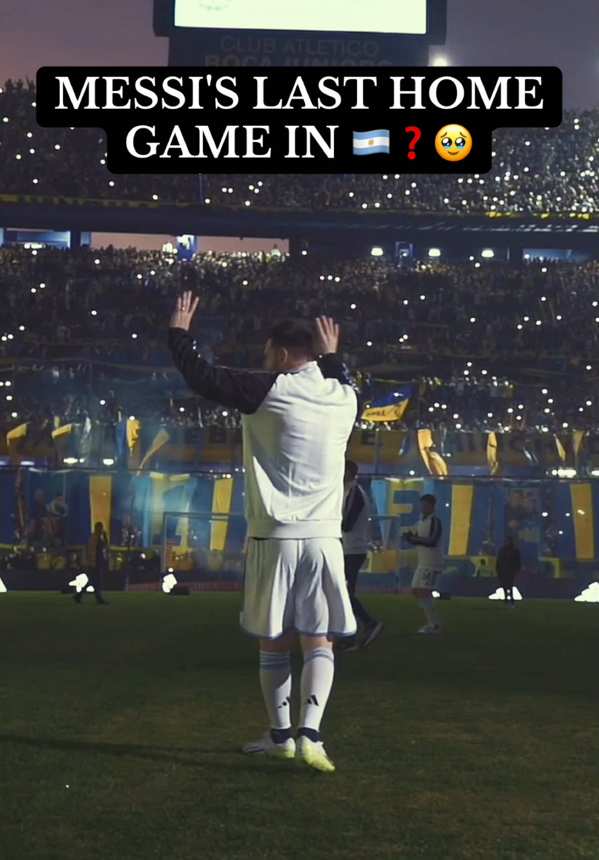 Messi might play his last home game for Argentina tonight as they face Venezuela. Leo: 