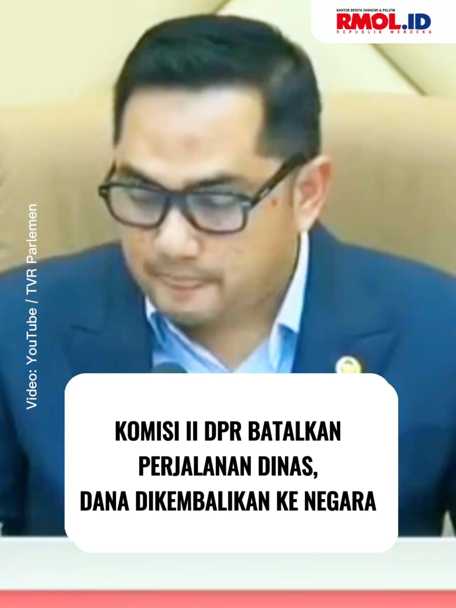 Komisi II DPR Batalkan Perjalanan Dinas, Dana Dikembalikan ke Negara Komisi II DPR RI membatalkan seluruh perjalanan dinas luar negeri sesuai arahan Presiden Prabowo Subianto dan pimpinan DPR pasca aksi demo di sejumlah daerah. 