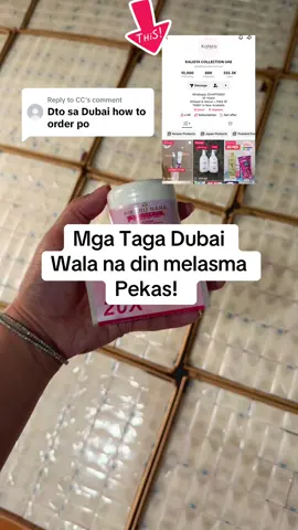 Replying to @CC mga Taga Dubai wala na din melasma at pekas! #hikarunaracream #hikarunaracream #foryou #trend #fyp 
