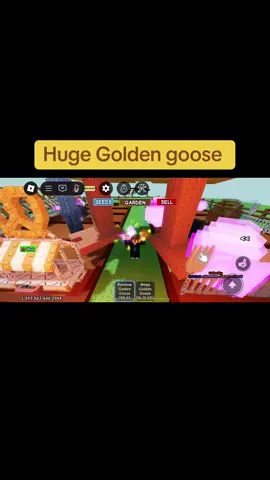 Huge Golden goose #growagarden #roblox #goviral #hugepet #goldengoose 
