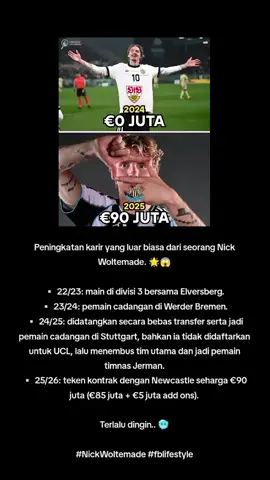 Terlalu dingin.. 🥶 #NickWoltemade #newcastleunited #xybca #fypシ #promoseruweekend 