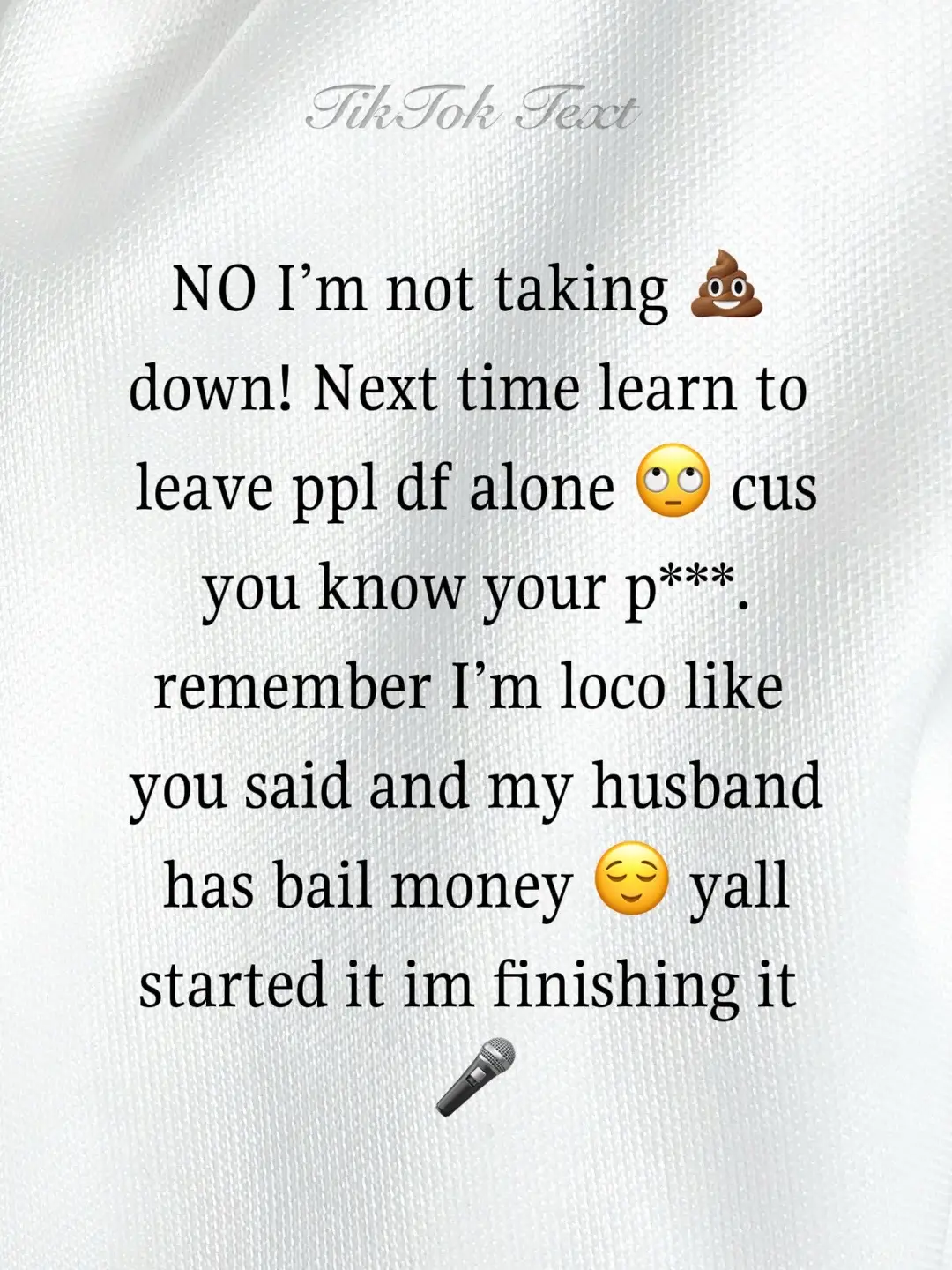 Can’t drag 💩 out then want it to quickly end cause your in 🔥. It doesn’t work like that! Next time try your mama not me!! Learn to leave ppl df alone and stop trying to be a bully cause you know you are not about that life 🙄