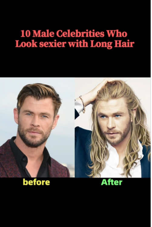 10 Male Celebrities Who Look sexier with Long Hair, and the last one will surprise You!#celebrities #hollywood #star #usa #young #actor #bradpitt #tomcruise 