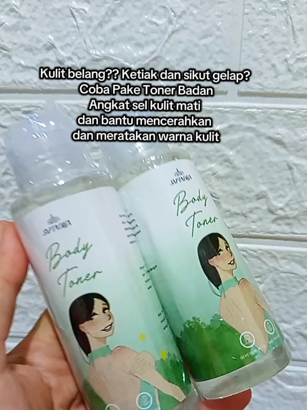 Toner badan, Rutinin ini klo gk mau kaget hasilnya bikin cerah #toner #tonerbadan #tonersaptasada 