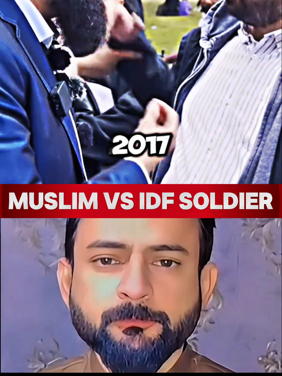 Muslim Vs IDF soldier -- When both sides think the other is the terrorist  #fyp #speakerscorner #debate #middleeast #viral