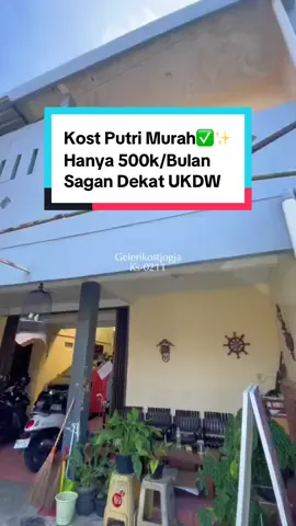 🌠🎇KOST PUTRI🎇🌠 KODE KOST : KS-0211 📍LOKASI : Sekitaran Sagan Dekat UKDW ✨ FASILITAS KOST : Listrik Iuran  Wifi Ada Tinggal Berlangganan Kamar Isian : Almari, Kasur, Meja Kecil Kamar Mandi Luar Ada Parkir Motor  Ada Dapur Bersama  Ada Tempat Menjemur ⛔ PERATURAN KOST : Bebas Akses 24 Jam Lawan Jenis Tidak Diperkenankan Masuk Kamar Bukan Kost LV (Las Vegas) Tidak Boleh Bawa Hewan Peliharaan Menjaga Kondusifitas & Ketenangan, Jika Menyalakan Musik Harap Tidak Mengganggu Penghuni Kos Lain. 💲BIAYA SEWA :  Harga : 500k / Bulan Wajib Sewa Per 3 bulan Sekamar Hanya Sendiri Tidak Bisa Berdua Jumlah Kamar Kost Ada : 30 Kamar 📢 Lokasi Dekat Dengan Kampus : (Naik Kendaraan)  2 Menit Ke GALERIA MALL, RS BETHESDA, STIKES BETHESDA YAKKUM 4 Menit Ke UKDW, UNY, UGM 5 Menit Ke TUGU JOGJA 6 Menit Ke AKPRIND, POLITEKNIK YKPN 7 Menit Ke USD MRICAN, UAJY MRICAN 8 Menit Ke STIA AAN 9 Menit Ke LIPPO PLAZA, UIN SUNAN KALIJAGA 📱Info Lebih Lanjut Hubungi : - CP : 0895-0375-9394 (Admin Devin) Atau Klik Link Di Bio 