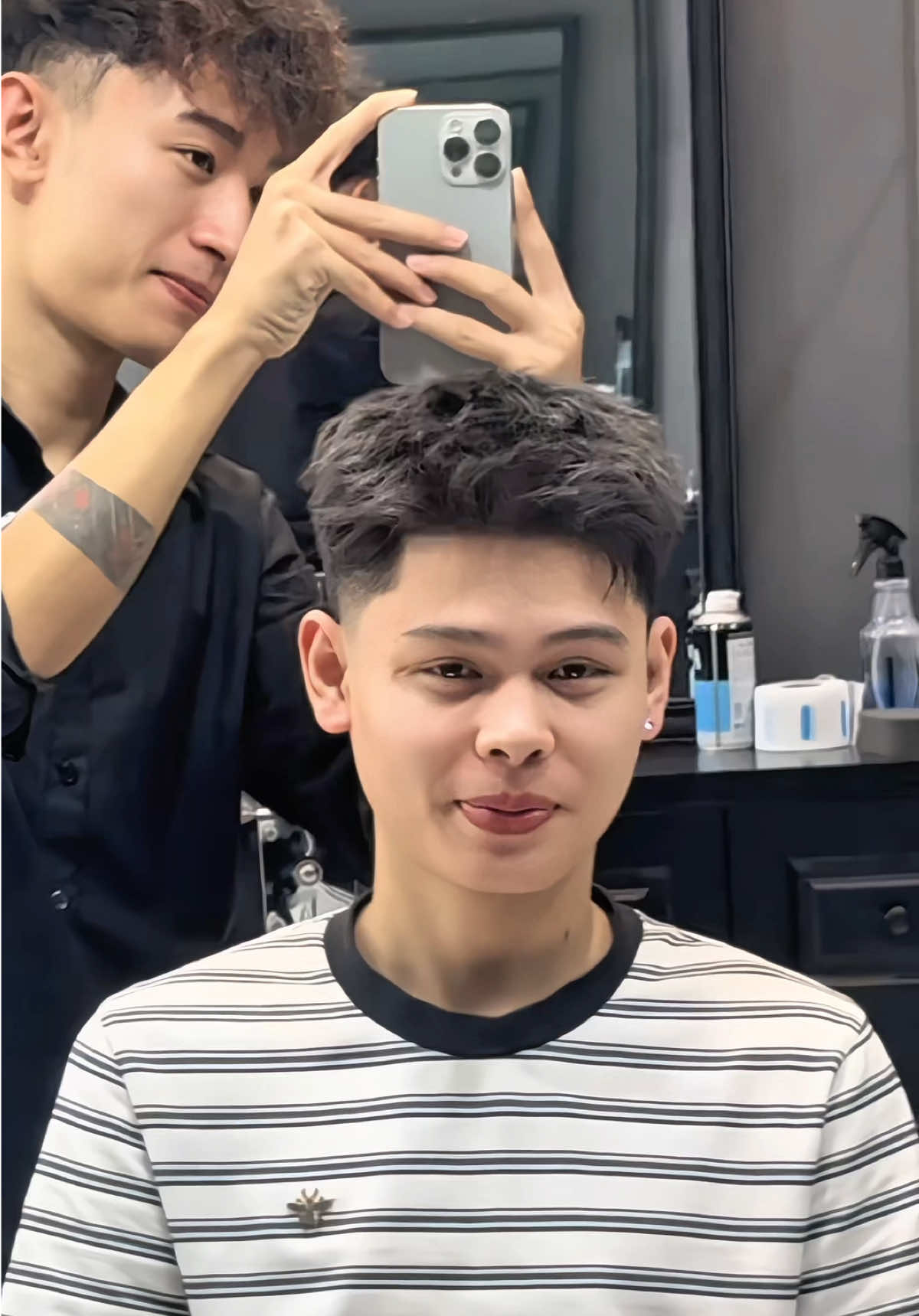 Trend My Hair Style với Kiểu tóc Ivy Side Part #winsbarber #barbershop #hairstyle #myhair #tubabo 