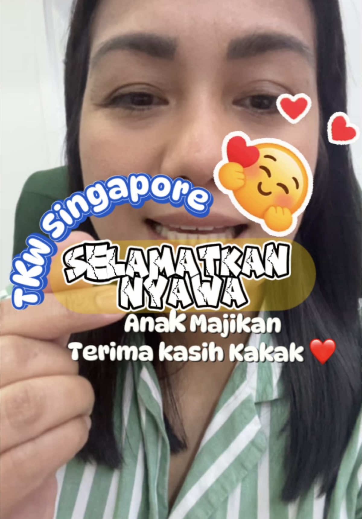 Terima kasih Kakak, kamu sdh selamatkan nyawa anak majikan ❤️  #mamsandra #tkw #tkwsingapore #mamsandrasipembantuhelper #tkwtaiwan 