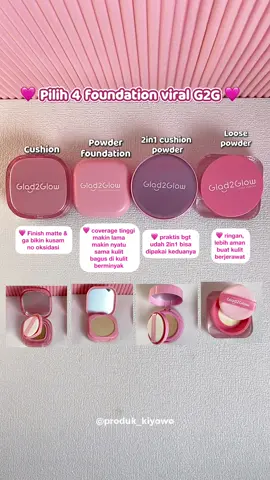 Tim foundation mana nih kalian? #glad2glow #cushion #powderfoundation #cushionglad2glow #makeup 