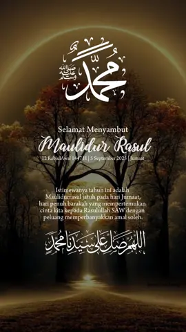 Selamat datang bulan kelahiran Rasulullah Nabi Muhammad SWT #12rabiulawal1447h  #allahummashollialasayyidinamuhammad  #waalaalisayyidinamuhammad 